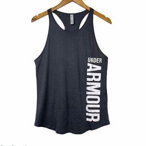 Under Armor Grey and White Athletic Tank Top